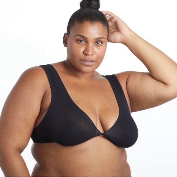 Comfy lounging bra- Nuudii System Twist Bra in Dusk - Picture 3 of 4